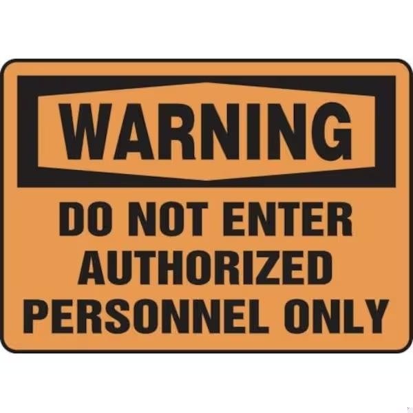 Accuform OSHA WARNING SAFETY SIGN DO NOT FRMADM324VS FRMADM324VS - main